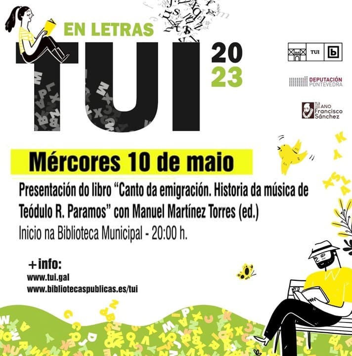 O mércores preséntase o libro “Canto de Emigración” en Tui
