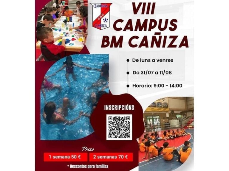 Abertas as inscricións para o VIII campamento de verán do BM Cañiza