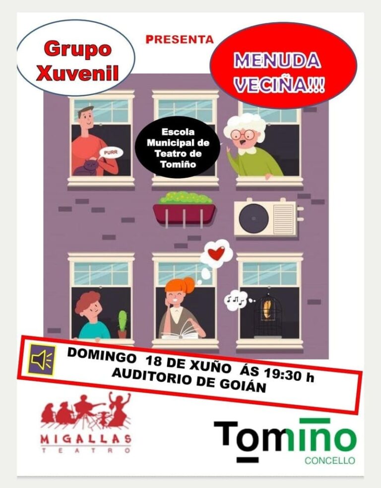 O grupo xuvenil da Escola de Teatro de Tomiño levanta o pano para despedir o curso