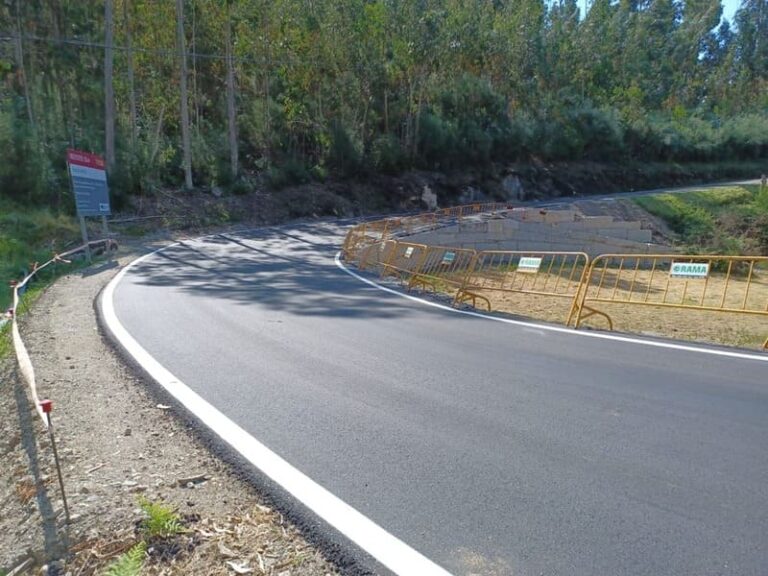 Rematadas as obras de seguridade viaria na EP-2102 de Nigrán
