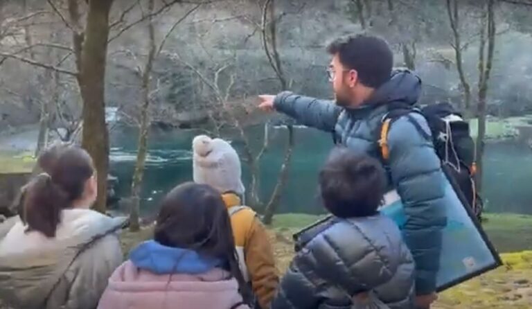 O alumnado do C.E.I.P Antonio Blanco coñece a serra do Suído