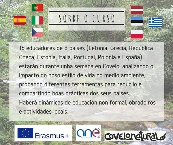 Covelo recibirá a formadores de oito países no marco do ERASMUS+