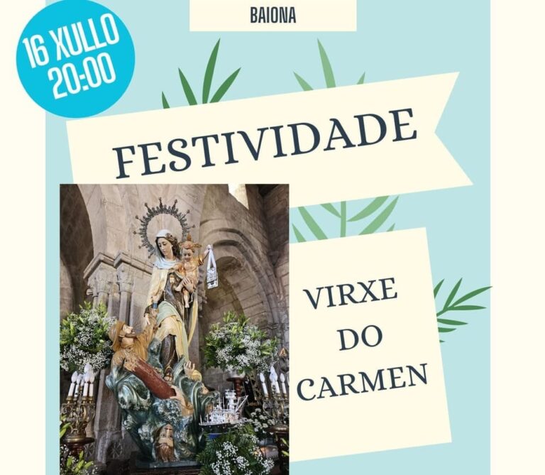 Festividade da Virxe do Carmen este domingo día 16 de xullo en Baiona