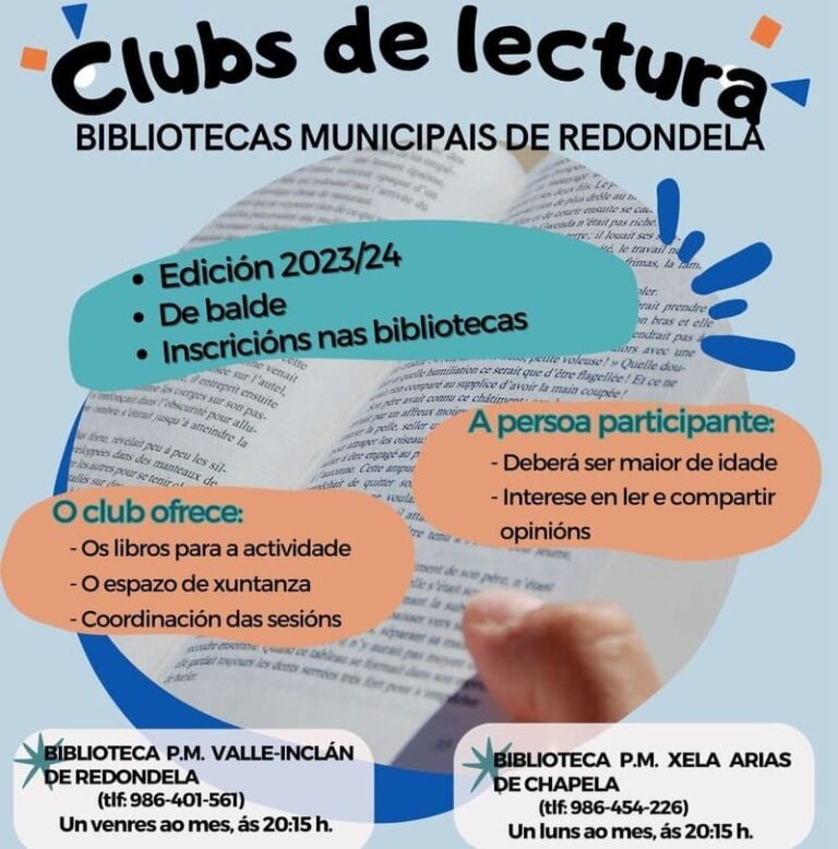 As bibliotecas de Redondela abren o prazo de inscrición nos clubs de lectura