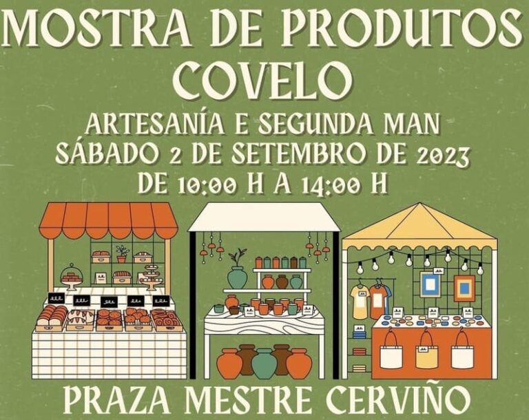 Covelo apraza a súa Mostra de Produtos de Covelo para o sábado día 16 de setembro