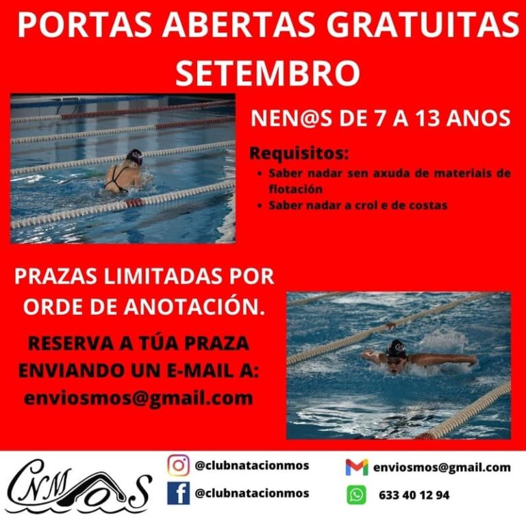 Xornada de portas abertas do Club Natación Mos
