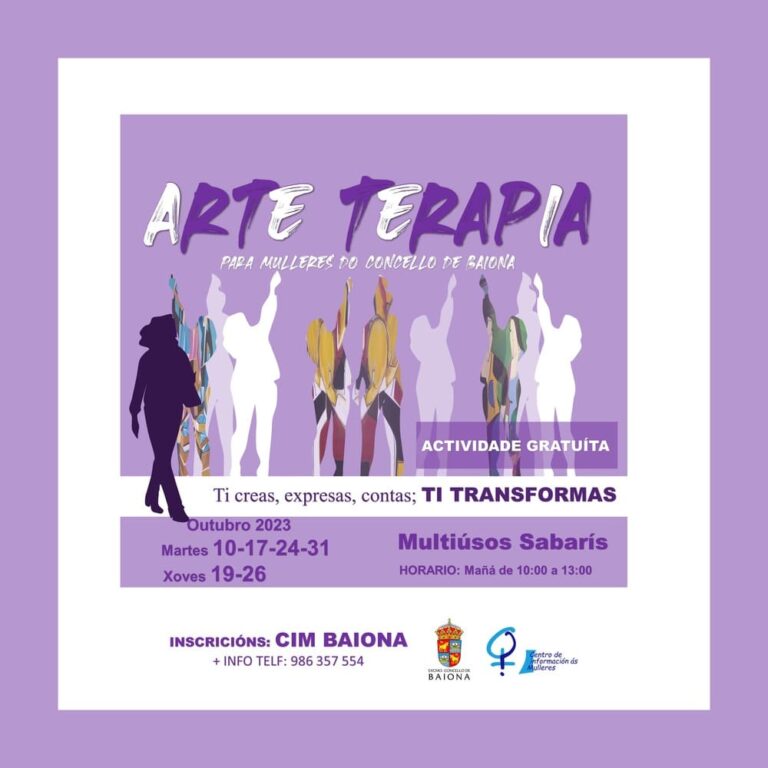Baiona ofrece un taller de arte terapia para mulleres