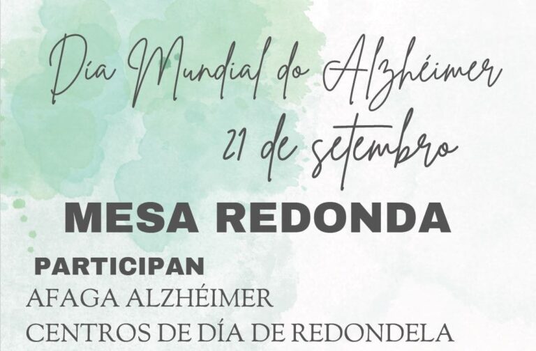 Redondela organiza unha mesa redonda polo Día Mundial do Alzhéimer