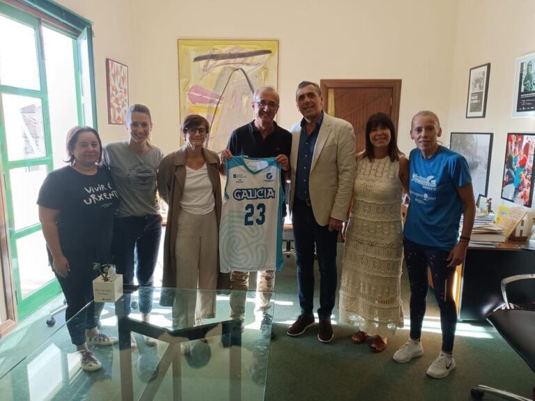 Reunión do alcalde de Nigrán coa Federación Galega de Baloncesto e o Club Baloncesto Nigrán