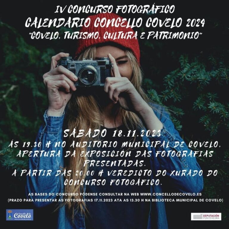 Covelo promove a creatividade co seu concurso fotográfico para o calendario de 2024