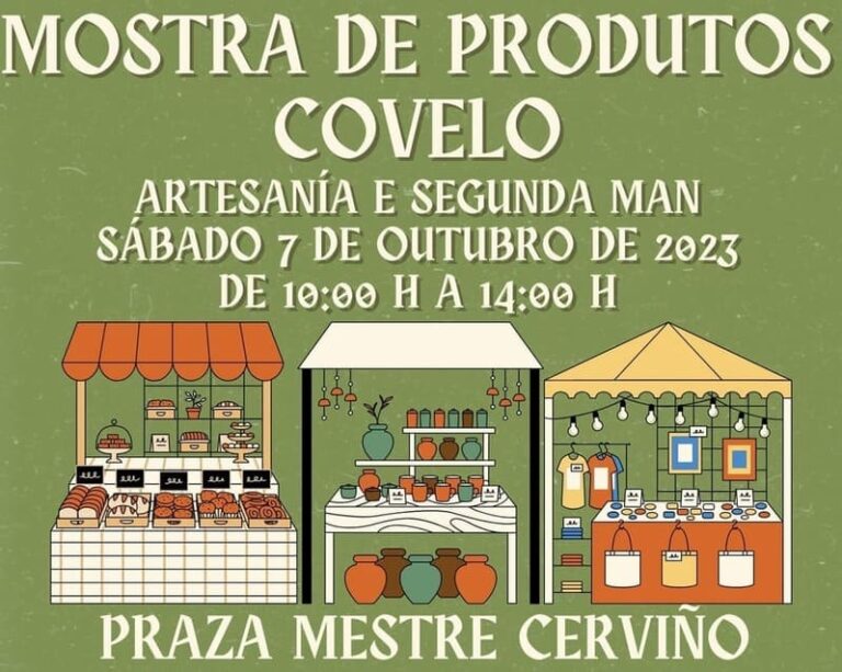 A Mostra de Produtos de Covelo chega á vila como cada primeiro sábado de mes