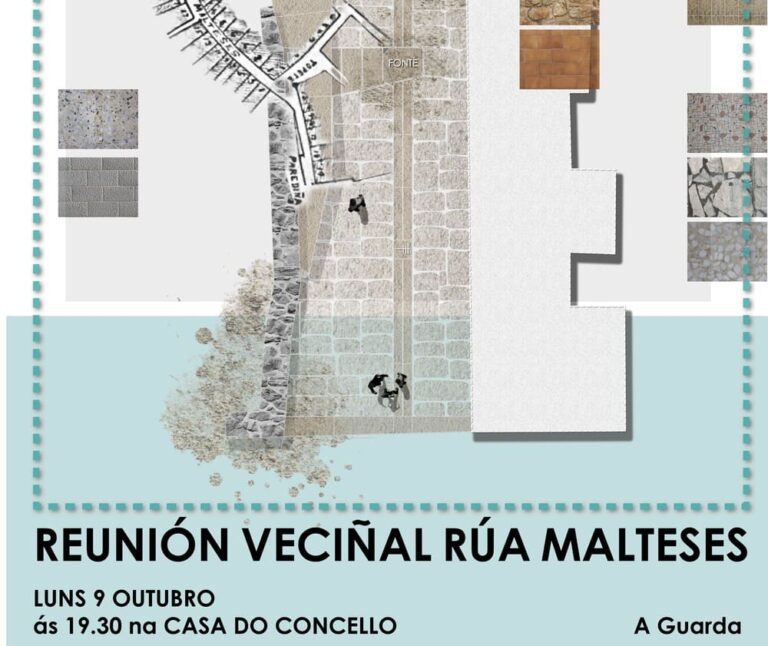 Encontro cos veciños da rúa Malteses da Guarda o luns 9 de outubro