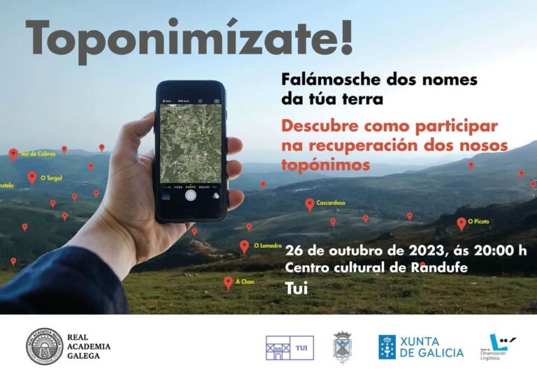 A Campaña Toponímizate chega este xoves ao Centro Cultural de Randufe