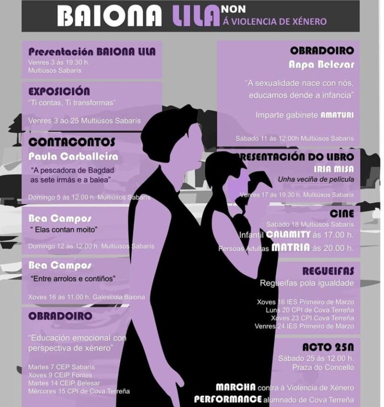 “Baiona lila” continúa coa súa programación esta fin de semana