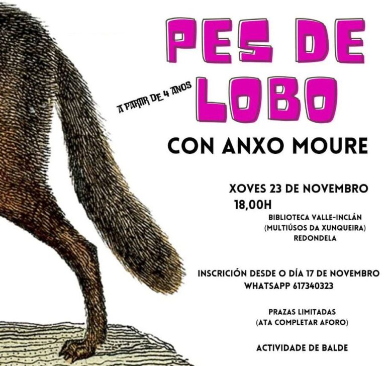 O contacontos “Pés de lobo” aterriza en Redondela