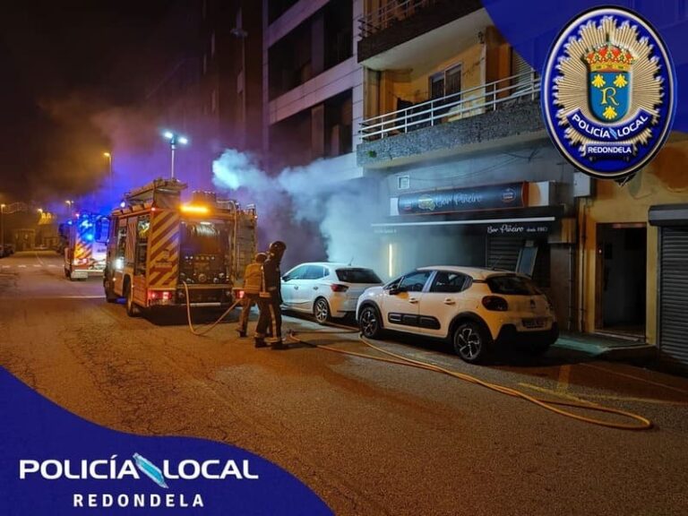 Incendio nun establecemento da Avenida de Vigo de Redondela