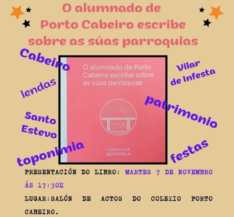 Presentación do libro de Porto Cabeiro, escrito a través do alumnado