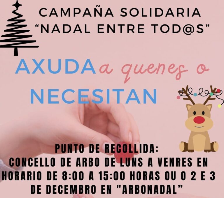 Comeza a campaña “Nadal entre todos” en Arbo