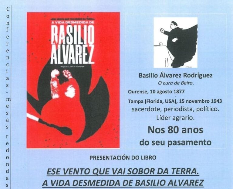 Presentación da biografía sobre Basilio Álvarez no ciclo “Sobredo 101 anos despois”