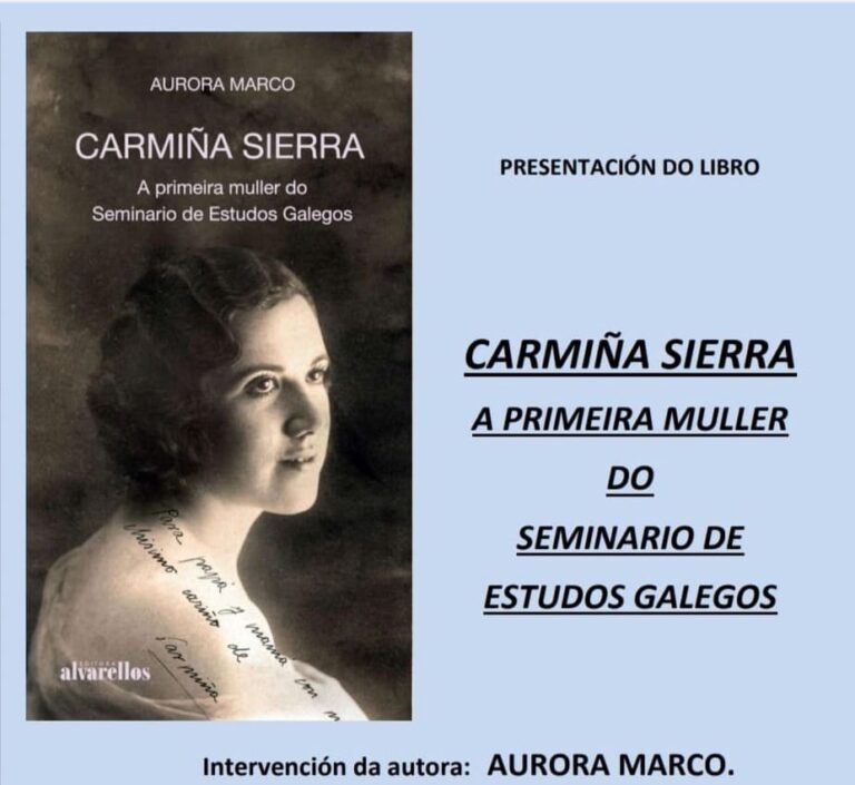 Aurora Marco presenta en Tui o seu libro “Carmiña Sierra. A primeira muller do Seminario de Estudos Galegos”