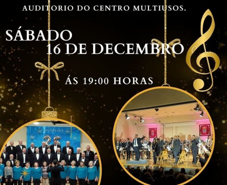 Gran concerto de Nadal o sábado 16 de decembro