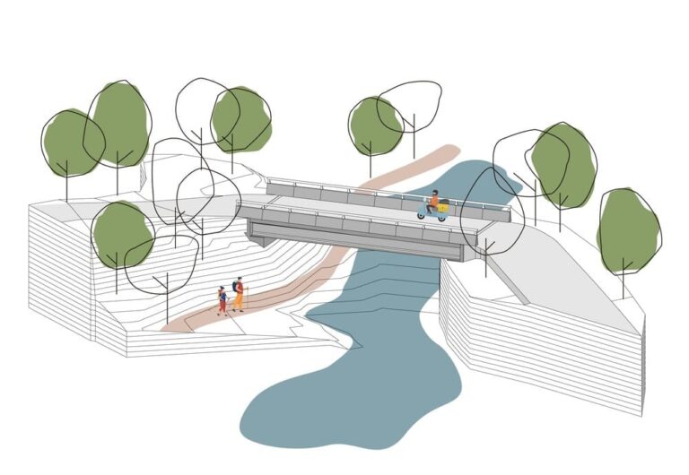 Nos próximos días sairá a licitación a construción dunha nova ponte sobre o regato Cotarel