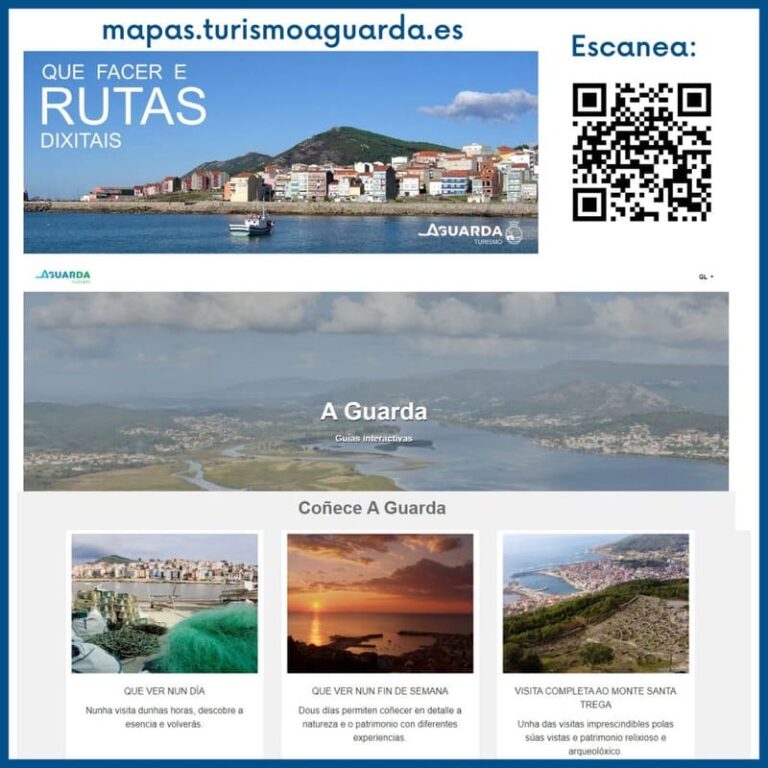 A Guarda lanza unha nova ferramenta dixital para dar a coñecer os recursos e rutas turísticos