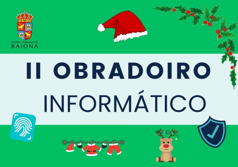Baiona imparte un taller informático navideño para maiores de 55 anos