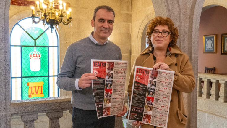 Teatro, música e cinema centran a programación cultural de febreiro e marzo en Tui