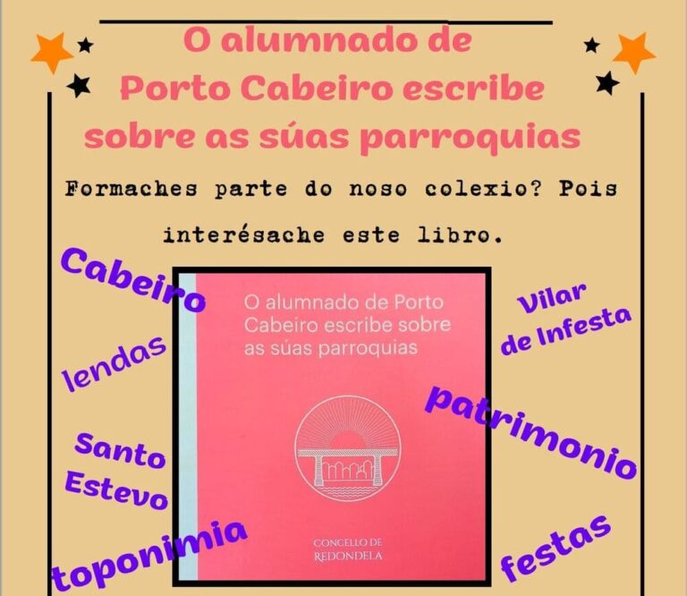 O CEIP Porto Cabeiro presenta un libro con traballos do seu alumnado editado polo SNL do Concello de Redondela