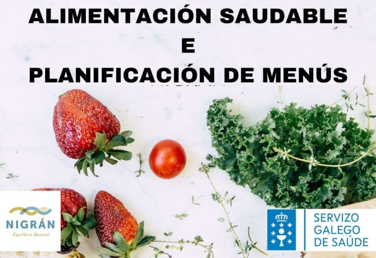 Concello de Nigrán e Centro de Saúde Val Miñor ofrecen unha charla sobre ‘Alimentación saudable e planificación de menús’