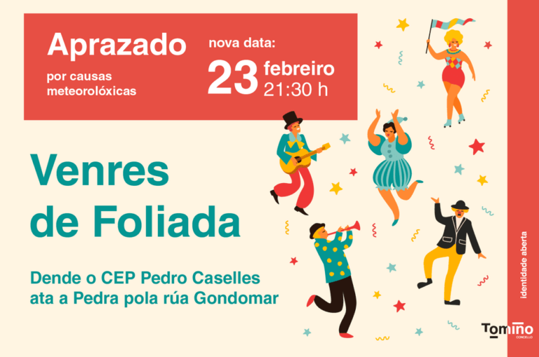 Tomiño adía o seu Venres de Foliada ao 23 de febreiro por cuestións meteorolóxicas