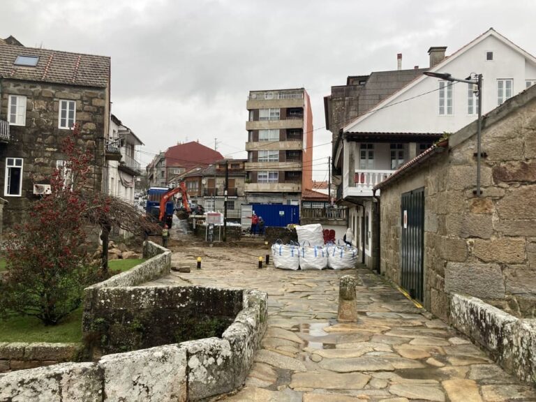 Nigrán inicia as obras dunha nova praza pública que conectará a ponte románica da Ramallosa e a Avenida de Portugal