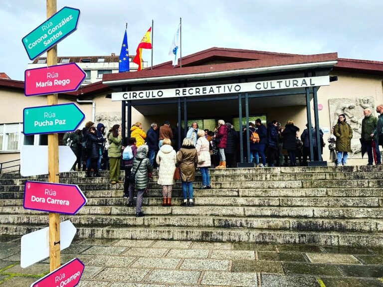 O Círculo do Porriño volve a abrir rúas a mulleres destacadas da Louriña nas súas instalacións