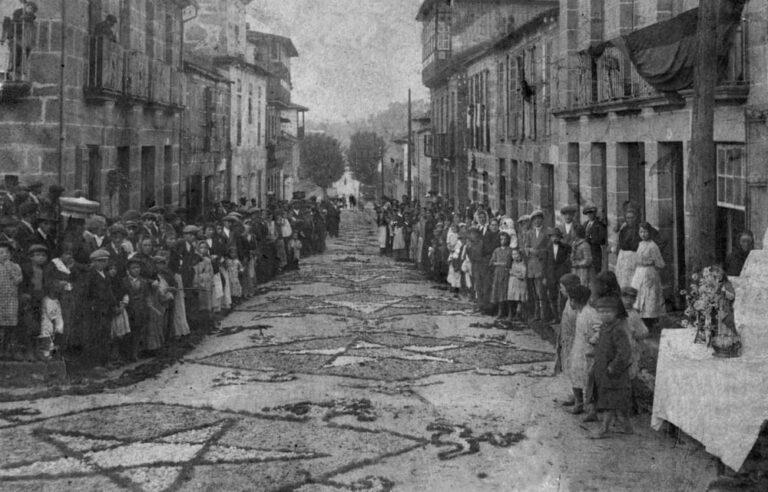 As alfombras florais de Ponteareas, candidatas a Patrimonio Cultural Inmaterial da Unesco