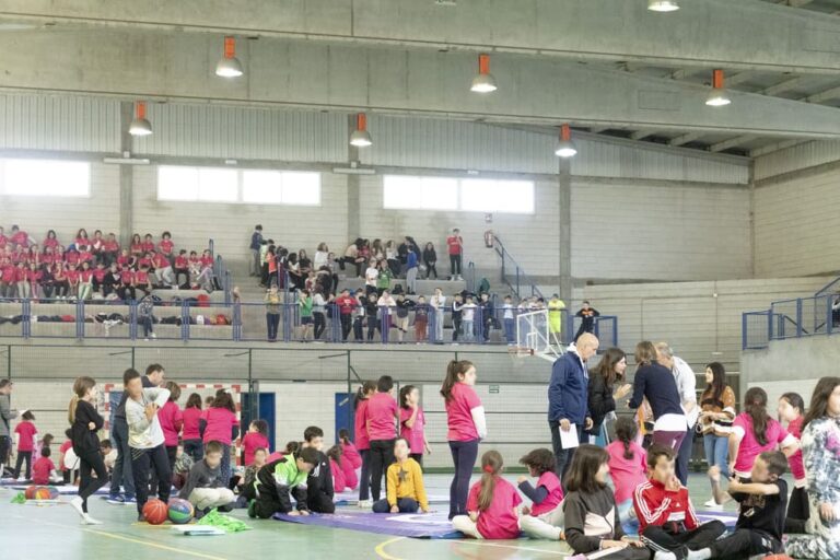 Máis de 220 escolares de primaria achéganse á loita en Goián