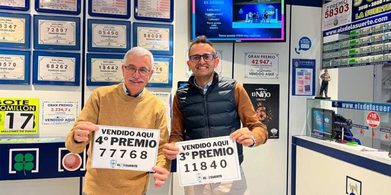 Chuvia de cartos en O Porriño, Salceda, Moaña, Mos e Tomiño coa Lotería do Nadal