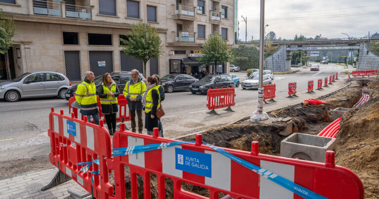 A humanización da rúa Miño en Salvaterra entra na súa fase final