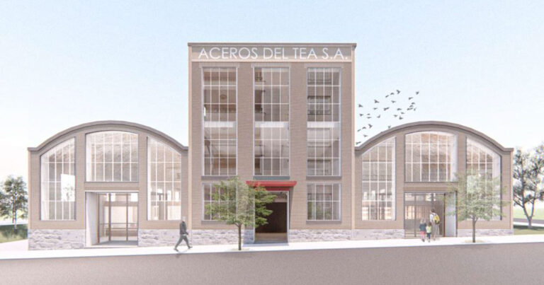 Ponteareas pon en marcha a renovación da nave de Aceros del Tea como praza de abastos